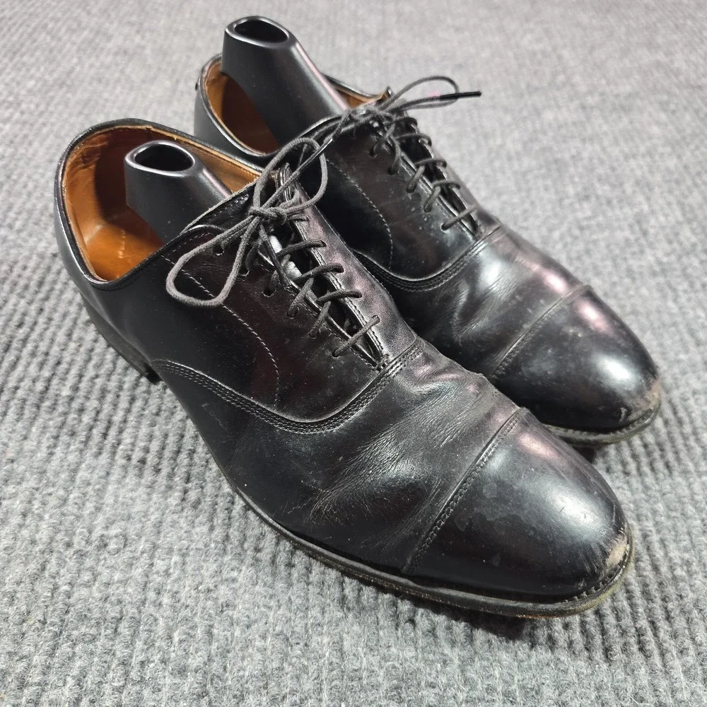Allen Edmonds Shoes Mens Size 8.5‎ D Black Park Avenue Cap Toe Oxford Dress